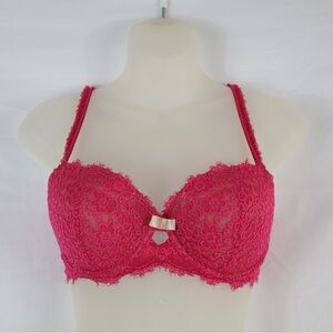 Aerie Rose Lace Padded Balconette Bra Size 36D